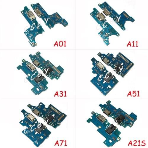 10pcs USB Charging Dock Port Connector Flex Cable For Samsung Galaxy A01 A11 A21 A31 A41 A51 A71 A21S