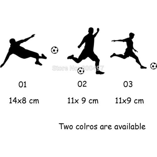 10 x Newest Design Car-covers Football Figure European Cup Decal for Toyota Ford Chevrolet Volkswagen Honda Hyundai Kia Lada