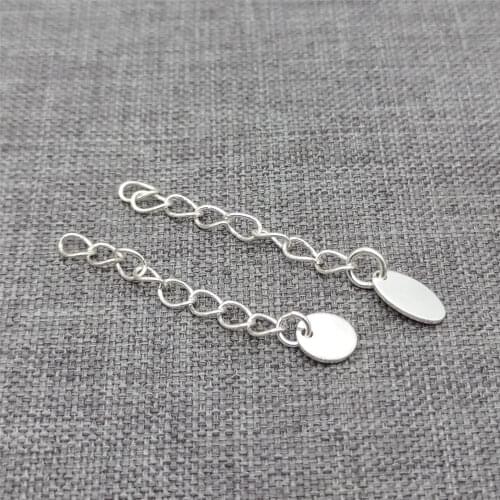15 Pieces 925 Sterling Silver Extension Chain Extender Link w/ Quality Tags