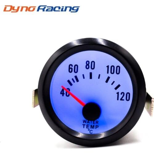 2'' 52mm Car Water Temperature Gauge 40-120 C degree Water Temp Gauge Blue Led with sensor