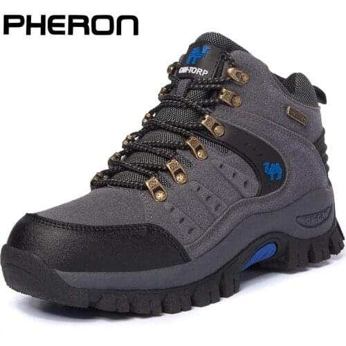2021 Couples Outdoor Mountain Desert Climbing shoes Men Women Ankle Hiking Boots Plus Size Fashion Classic Trekking Footwear 47