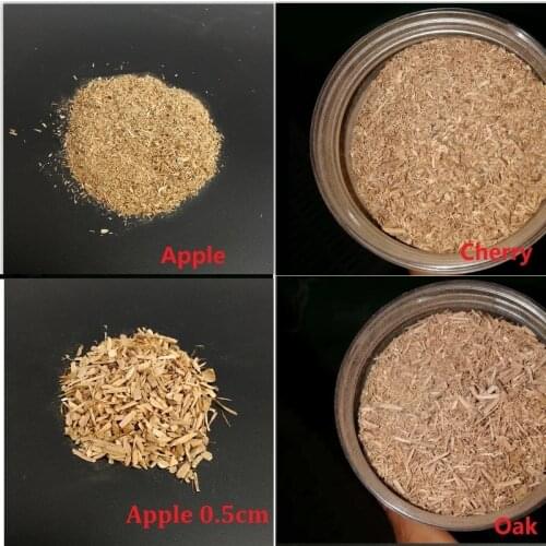 450g BBQ Wood Chips BBQ Accesseries Barbecue Apple Cherry Oak Sawdust Natural Wood Chunks for Smoking Gun Cold Smoker Generator