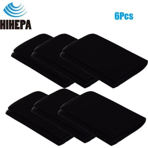 6 Carbon Cotton filters for Genie,Shop-Vac,VacMaster 5 gallon and larger wet/dry workshop Part #VF2001TP