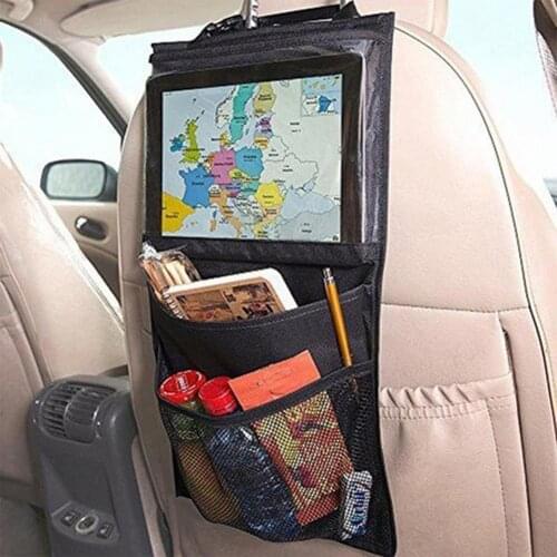 80% Hot Sales Multi-Pocket Hanging Car Seat Back Storage Organizer Bag Holder for iPad Tablet