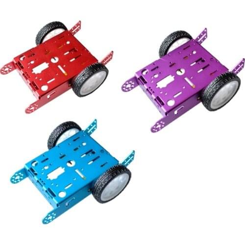 Aluminum Alloy Car Robot Smart Car Chassis Aluminum Alloy Chassis 1x2WD Educational Toys New