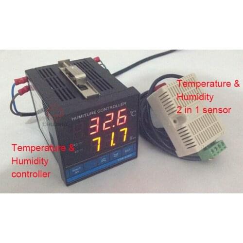 Free shipping !! Digital temperature and humidity controller connect Hoover , heater, fan , temperature and moisture in stock