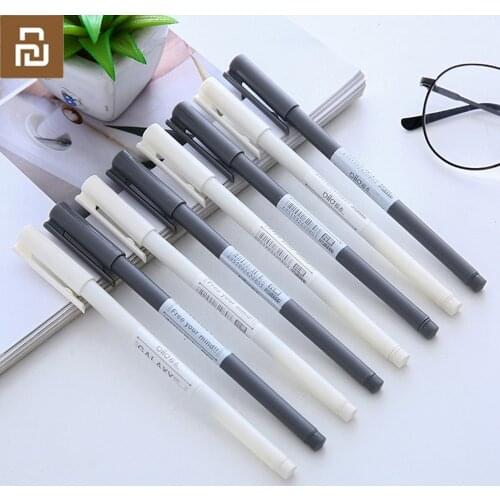 5Pcs/lot Youpin Gel Pens 0.35mm Black Ink Pen Maker Pen School Office Supply Simple Style
