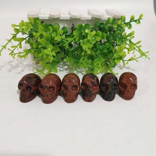 Customized high quality 1.5-inch red obsidian skull for collection and gifts CJC
