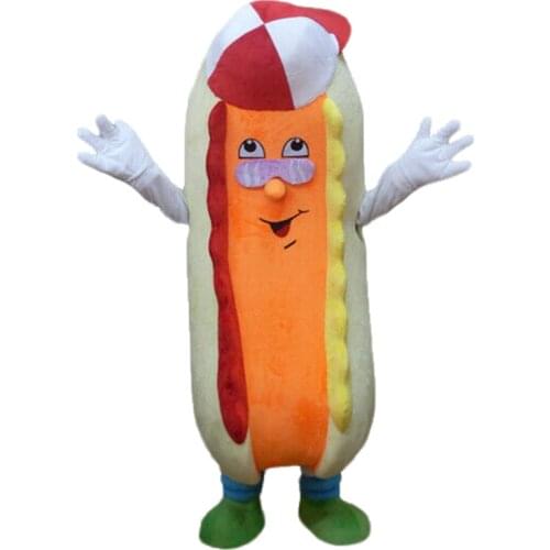 Hot Dog Mascot Costume Food Advertising Mascot Set Role Playing Party Game Dress Up Fuesuits Halloween Christmas Adult