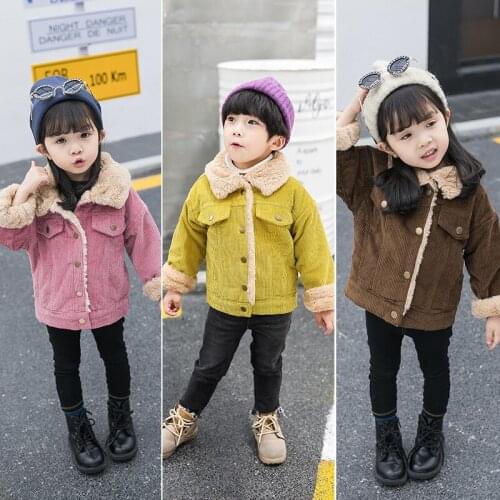 Baby Boys Jacket 2019 Winter Jacket for Girl Fleece Children Jacket Kids Hooded Velvet Warm Outerwear Coat for Boy Clothes