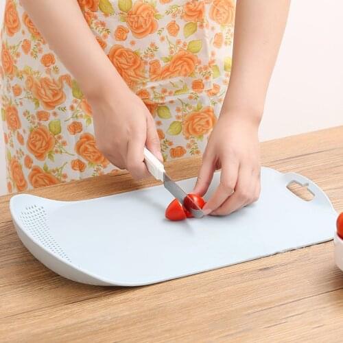 Multifunctional Chopping Blocks Eco-friendly Plastic Cutting Board Filter Porous Drain Cut Fruit Vegetables Boards Kitchen Tools