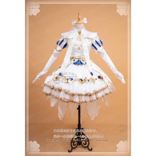 [Customize] Fate/Grand Order FGO Lily Gorgeous White Lolita Lovely Dress Cosplay Costume Halloween Suit For Women New 2020