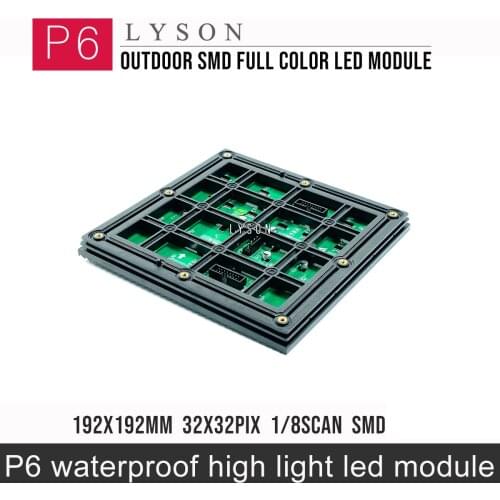 32x32 Pixels Outdoor RGB P6 Led Module Video Wall High Quality Sreen Panel