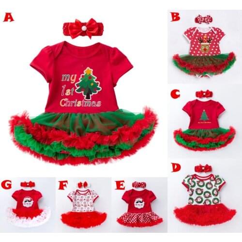 Newborn Baby Girl Clothes Brand Baby 4Pcs Clothing sets Tutu Romper Roupas De Bebes Menina Infant 0-2T Baby Christmas Outfits