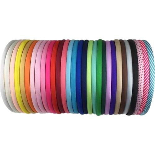 Wholesale 10mm Satin solid Headbands girls hair band kids' hair accessories 300pcs/lot H023
