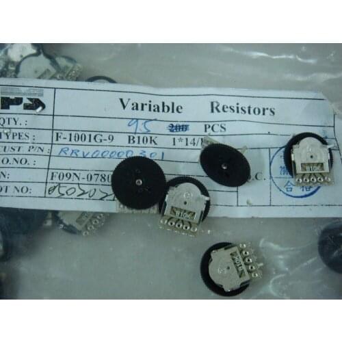 Original new 100% F-1001G-9 B10K radio dual potentiometer B10K diameter 14MMX1MM (SWITCH)