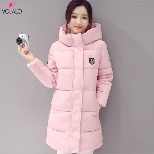 Causal Hooded Parkas Long Coat Womans Basic Jackets Winter Wadded Jacket Women Padded Jackets Coats Winter Collection