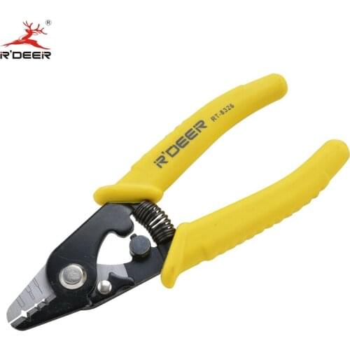 RDEER Wire Stripper Pliers 150mm Crimping Pliers 65# Mn Steel Electrician Cable Cutter Durable Hand Tools