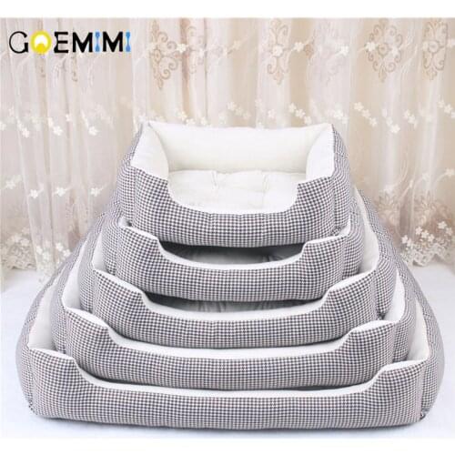 2019 Dog Beds For Large Dogs Berber Fleece Warm Kennel Plush Beds S- XXL Plaid Mat cama para cachorro pet blanket Bed For Dog