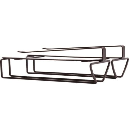 Hanging Wine Glass Holder Stemware Wine Goblet Rack Champagne Holder Under Cabinet Shelf Kitchen Organizer Bar Accessories