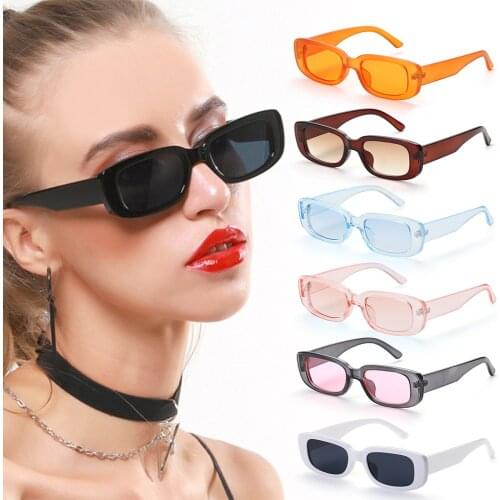 New Fashion Retro Sunglasses Travel Vintage Rectangle Sun Glasses UV400 Lens Protection Eyewear Square Wide Frame Accessories