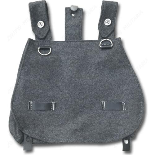 WWII WW2 GERMAN ARMY M31 BREAD POUCH BAG WOOLEN CLOTH GREY OUTDOORS MILITARY