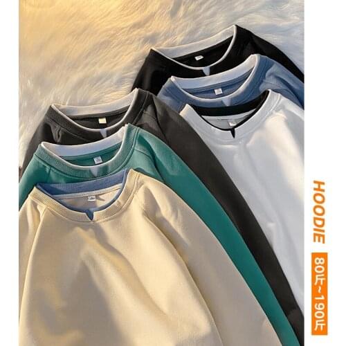 LISM Casual Solid Sweatshirts Men Autumn New Women Oversized Hoodies 2021 Pullover Streetwear Baggy Hoodie Hip hop Basic Hoodies