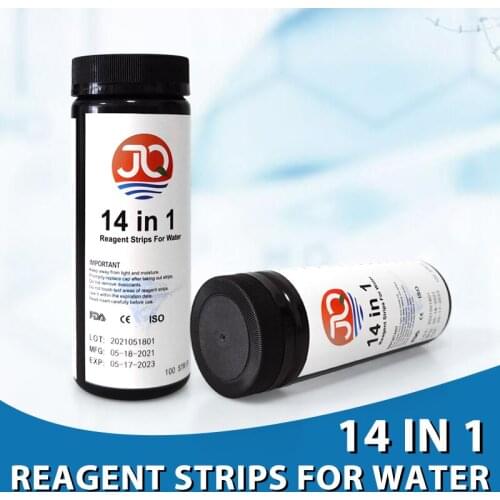 14-in-1 Swimming Pool Test Water Quality Testing Chlorine PH Value Alkalinity Hardness Test Paper Test Strip