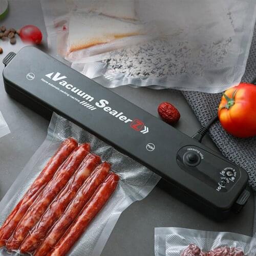 Vacuum Food Sealer Automatic Commercial Household Food Vacuum Sealer Packaging Machine Include 10Pcs Bags