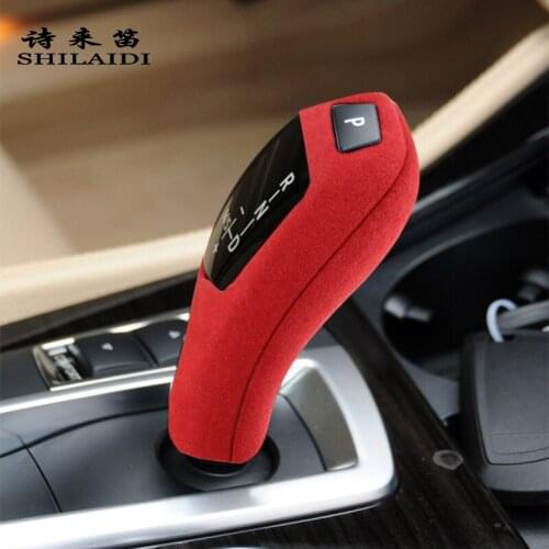 Suede Car Wrapping ABS Gear Shifter Cover Protector Trims Decor Interior For BMW 1 3 5 Series F20 F30 f10 f32 F25 X5 F15 X6 F16