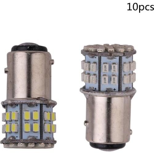 10Pcs Wholesale 1157 50LED 1156 BA15S BAY15D 50 SMD 1206 LED Car Brake Stop Tail Light Lamp Bulb DC 12V