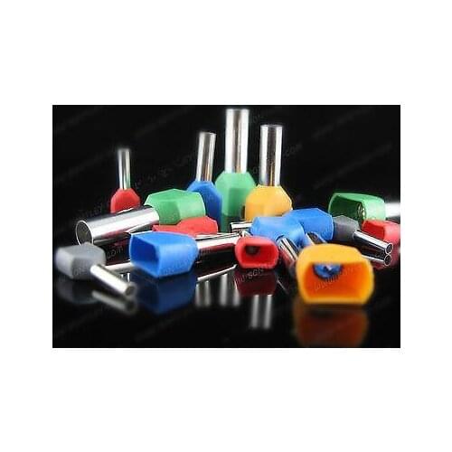 1000pcs 16 AWG 1.5mm Pre-Insulated Terminals Wire Ferrules End Sleeve TE1512