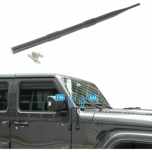 13inch Stubby Reflex Antenna Replacement for 2007-2019 for Jeep Wrangler Jk JL Metal