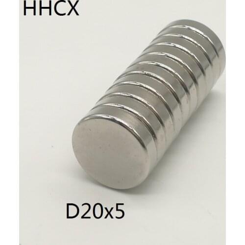 2 5 10 20 50PCS/LOT Magnet 20X5 N38 Disc NdFeB MAGNET 20*5 Neodymiun Magnets 20 X 5 For Speaker