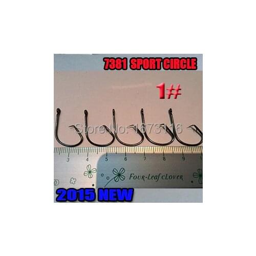 2015NEW v7381 SPORT CIRCLE HOOK the best fishing hooks size:1# fishing hooks 5000pcs/lot