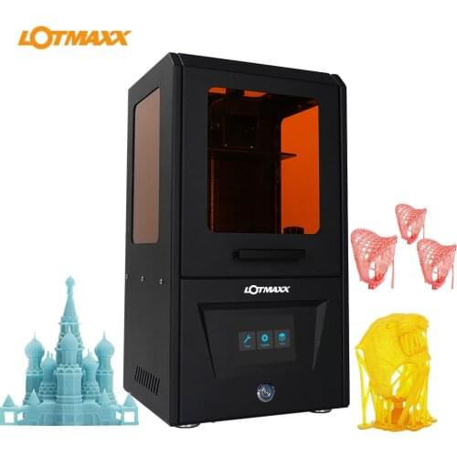 LOTMAXX CH-10 UV LCD 3D Printer Assembled Innovation with 3.5 Inch Smart Touchscreen 2K High-Resolution Off-Line Printing Mute