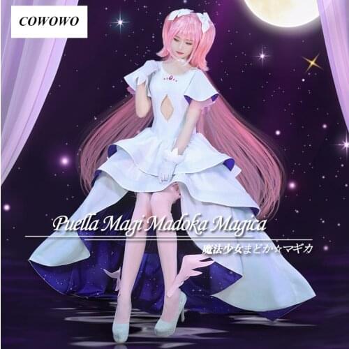 Anime! Puella Magi Madoka Magica Kaname Madoka Lovely Princess Dress Elegant Uniform Cosplay Costume Party Role Play Suit Women