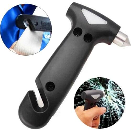 Emergency Car Hammer Glass Breaker Seatbelt Cutter Window Escape Blade Tool Black hand tool