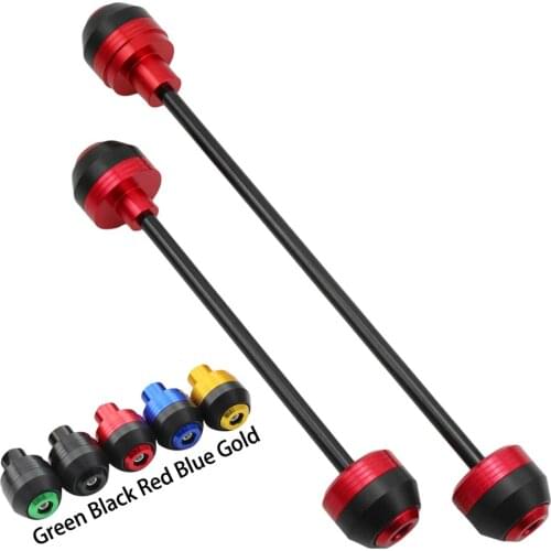 For DUCATI MONSTER 696 2008 2009 2010 2011 2012 2013 2014 Front Rear Wheel Slider Fork Axle Crash Protector Swing Arm Aluminum