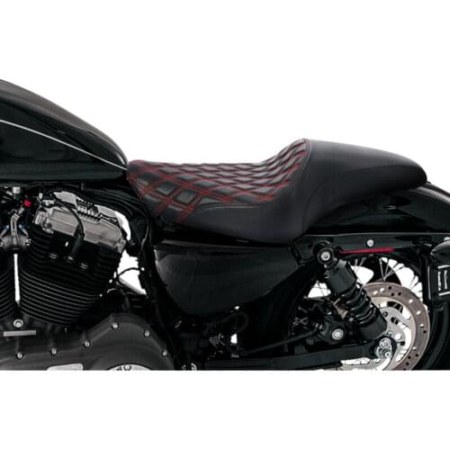 Motorcycle 2-UP Driver Passenger Seat Fit For Harley Sportster Iron XL883 XL1200 2004-2020