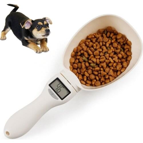250ml Pet Food Measuring Scoop Electronic Scale Cup for Dog Cat Feeding Bowl Spoon Diet Balance Portable with Led Display