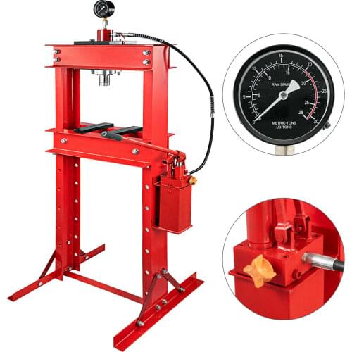 30T Heavy Duty Press Door Type Bearing Hydraulic Press Hydraulic Shop Press Floor Press With Pump and Manometer