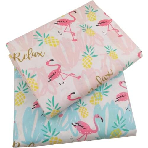 Pineapple flamingo Print Diy home textile apparel DIY sewing tissue tilda cotton fabric craft material scrapbooking patchwork