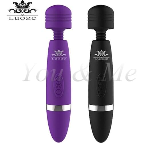 LUOGE USB Charging Strong Vibration Magic Wand Sex Products G Spot Clitoris Massage Vibrator Magic AV Wand Sex Toys for Women