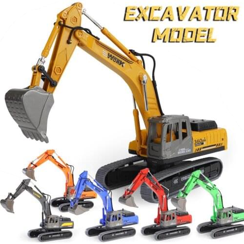 Simulation Excavator Model Toy Engineer Toy Car Childrens Educational Toys Interest Culture Simulation Orifice Excavator
