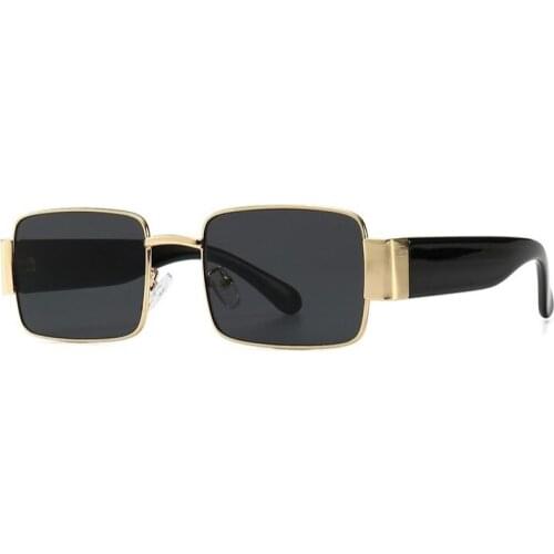 2019 Trendy Mens Square Sunglasses Luxury Brand Women Fashion Designer Vintage Sun Glasses Female Black Shades UV400