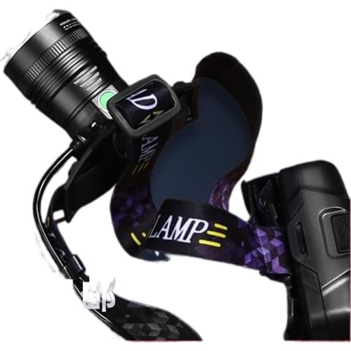 Zoom headlight glare charging induction bright night fishing lamp fishing head-mounted long life