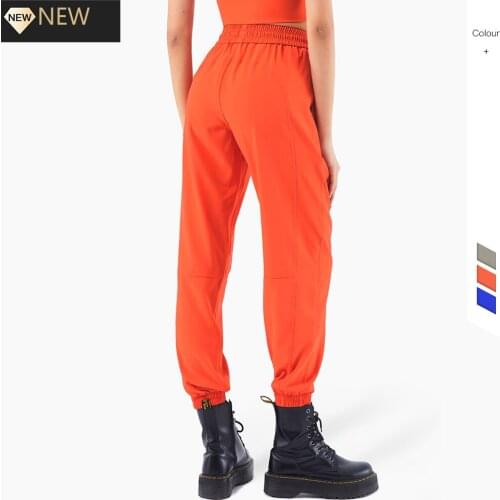 2021 New Color Loose Casual Drawstring Sports Pants Women High Waist Quick-drying Jogging Fitness Pants Sportswear Sweatpants