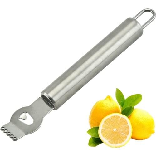 Lemon Peeler Stainless Steel Lemon Zester Grater Lime Orange Citrus Fruit Grater Peeling Knife Kitchen Gadgets Bar Accessories