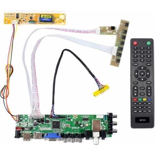 HDMI VGA AV USB ATV DTV LCD Controller Board Work With 14.1inch 15.4inch 1280x800 LTN141AT01 T02 T03 T07 T10 B154EW01 W02 etc